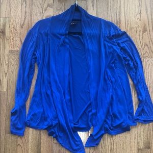 Crew Knit Wear Cardigan - Cobalt Blue - Size Large
